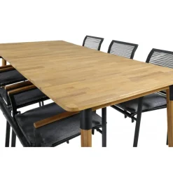 Julian t Loungesæt - Havemøbelsæt - Sort,Natur