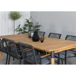 Julian t Loungesæt - Havemøbelsæt - Sort,Natur