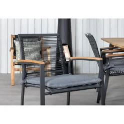 Julian t Loungesæt - Havemøbelsæt - Sort,Natur