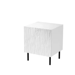 JUNGLE sengebord - Hvid mat/Hvid mat