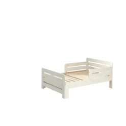 Juniorseng 90 cm justerbar – Jumper, hvid (140/160/200 cm)