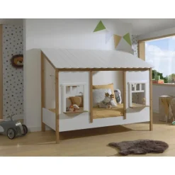 Juniorseng husform 90 x 200 cm – hvid