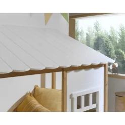 Juniorseng husform 90 x 200 cm – hvid