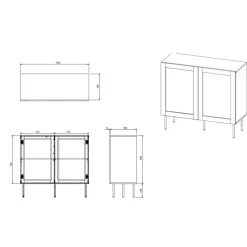 JUTA Kommode 100 (2D)