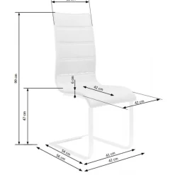 K104 SpisebordSpisebordsstol Hvid/Hvid