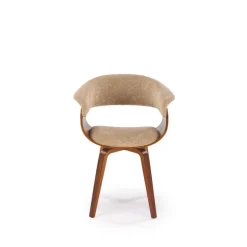 K545 Spisebordsstol - Beige & Valnød