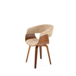 K545 Spisebordsstol - Beige & Valnød