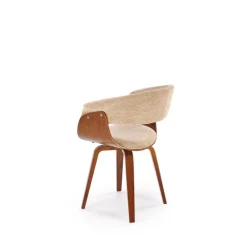 K545 Spisebordsstol - Beige & Valnød