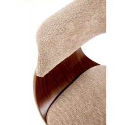 K545 Spisebordsstol - Beige & Valnød