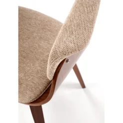 K545 Spisebordsstol - Beige & Valnød