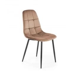 K417 Spisebordsstol - Beige fløjl