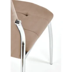 K416 Spisebordsstol - Beige velour