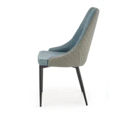 K448 Spisebordsstol - blå / lyseGrå