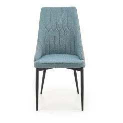 K448 Spisebordsstol - blå / lyseGrå