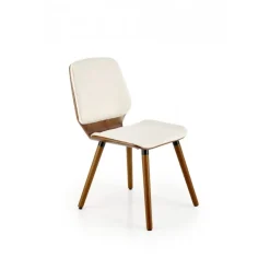 K511 Spisebordsstol - Creme / Valnød