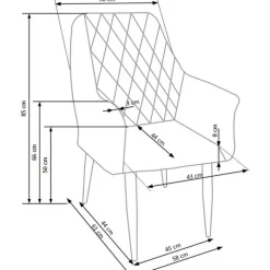 K287 Spisebordsstol - Grå