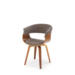 K545 Spisebordsstol - Grå / Valnød