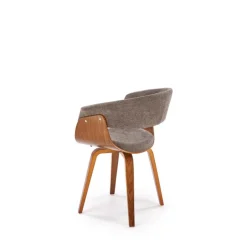 K545 Spisebordsstol - Grå / Valnød