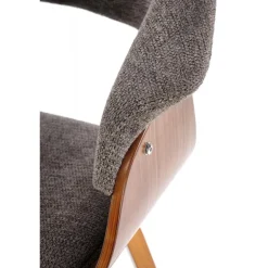 K545 Spisebordsstol - Grå / Valnød