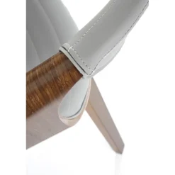 K544 Spisebordsstol - Grå / Valnød