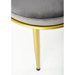 K517 Spisebordsstol - Grå Velour