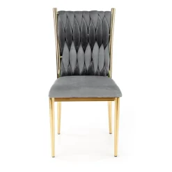 K436 Spisebordsstol - Grå/guld