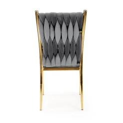 K436 Spisebordsstol - Grå/guld