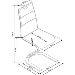 K188 Spisebordsstol - Hvid