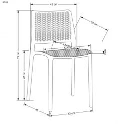 K514 Spisebordsstol - Hvid