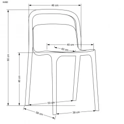 K490 Spisebordsstol - Mint