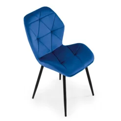 K453 Spisebordsstol - mørkeblå