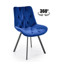 K519 Spisebordsstol - mørkeblå