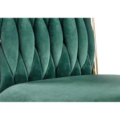 K436 Spisebordsstol - Mørkegrøn / guld