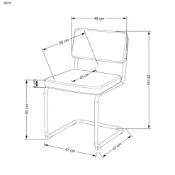 K510 Spisebordsstol - Mørkegrøn