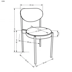 K509 Spisebordsstol - Mørkegrøn