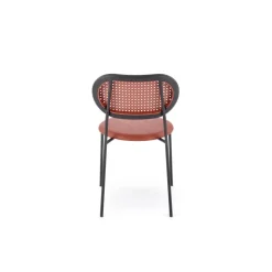 K524 Spisebordsstol - mørkerød