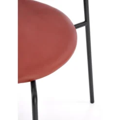 K524 Spisebordsstol - mørkerød