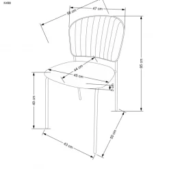 K499 Spisebordsstol - Rosa
