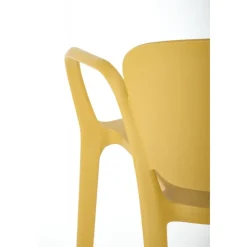 K491 Spisebordsstol - Sennepsgul