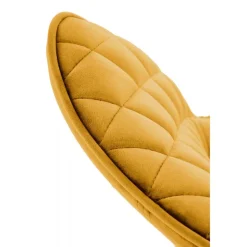 K520 Spisebordsstol - Sennepsgul / Sort