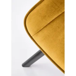 K520 Spisebordsstol - Sennepsgul / Sort