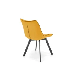 K520 Spisebordsstol - Sennepsgul / Sort