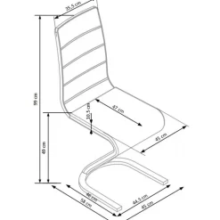 K194 Spisebordsstol - Sort