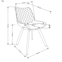 K520 Spisebordsstol - Sort