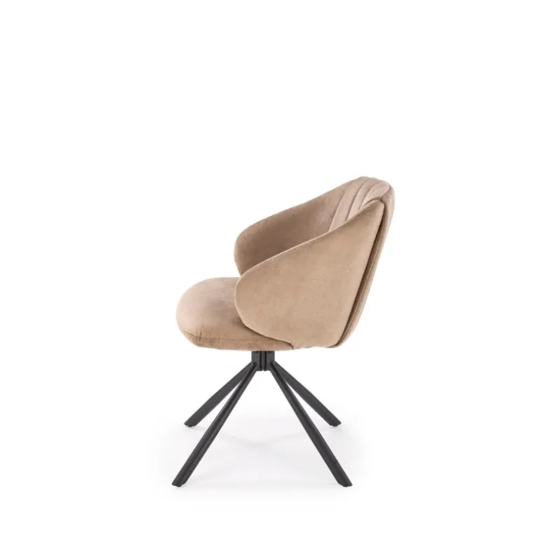 K533 Spisebordsstol - Sort / Cappuccino