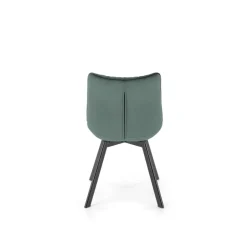 K520 Spisebordsstol - Sort / Mørkegrøn