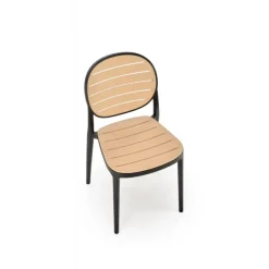 K529 Spisebordsstol - Sort / Naturlig