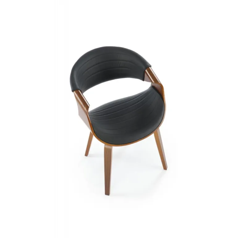 K544 Spisebordsstol - Sort / Valnød