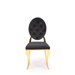 K556 Spisebordsstol - Sort/guld