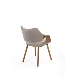 K396 Spisebordsstol, - Valnød / Grå